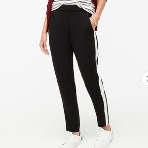 NWT J CREW JAMIE TUXEDO STRIPE PANT WITH ELASTIC WAIST